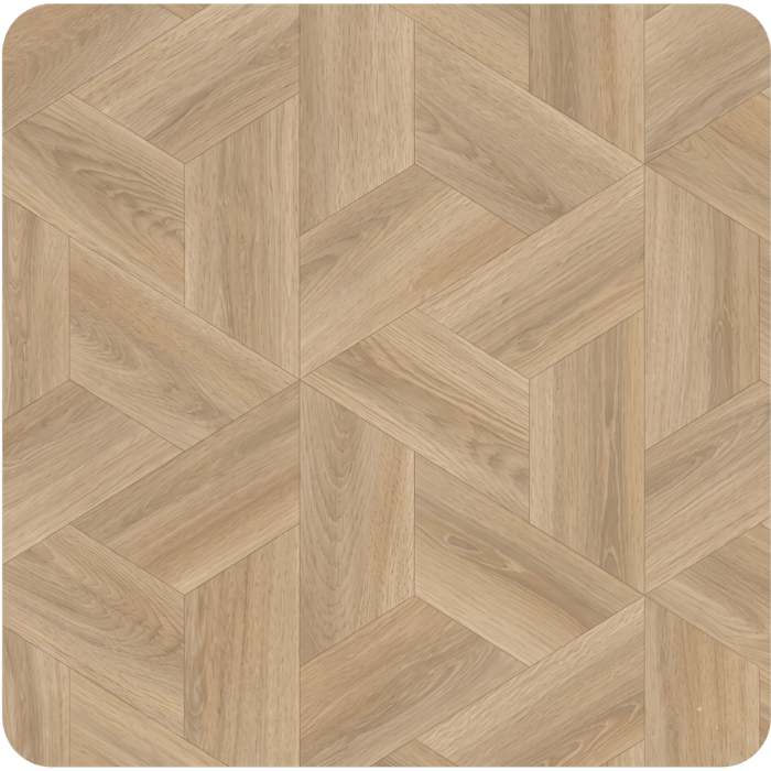 Light wood herringbone parquet flooring pattern with geometric chevron design in natural oak finish.
