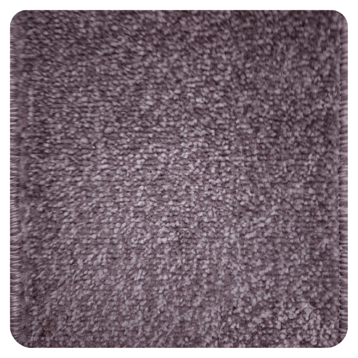 Close-up texture of soft gray carpet or fabric material with woven pattern and neutral tone surface.